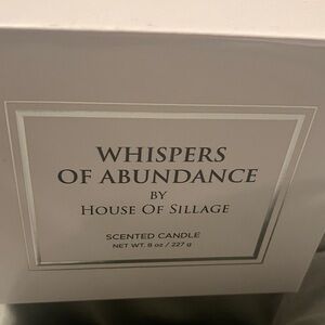 Whispers of Abundance Scented Candle - White 8 oz.